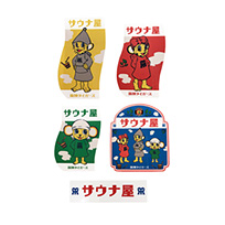 【SALE】サウナ屋　ステッカー5枚セット