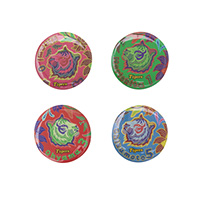 【SALE】（全12種）シークレット バティック風 立体缶バッジ