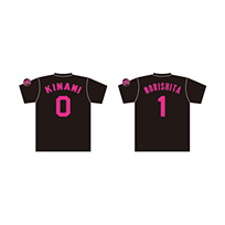 【T-SHOP限定】背番号Tシャツ ローマ字（ピンク）★受注生産品★